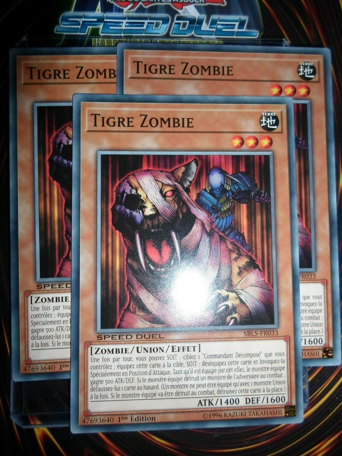 Yu-Gi-Oh! Zombie Tiger SBLS-EN033 Common 1st Edition - Speed Duel Arena Of Lost Souls Booster Card - View #9