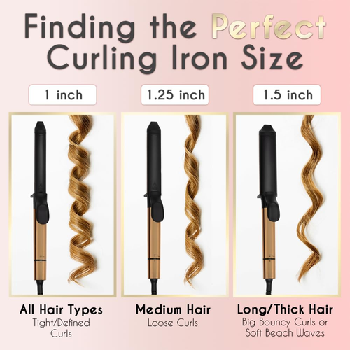 ® Curling Iron 1.25" • Professional Hair Curler • 1.25 Inch Curling Iron • Ceram - Picture 5 of 7