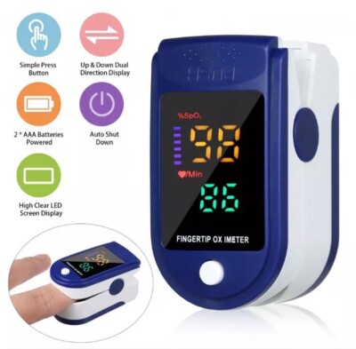 Finger Sauerstoff Puls SpO2 Messgerät Oximeter SpO-2 Blutdruckmesser
