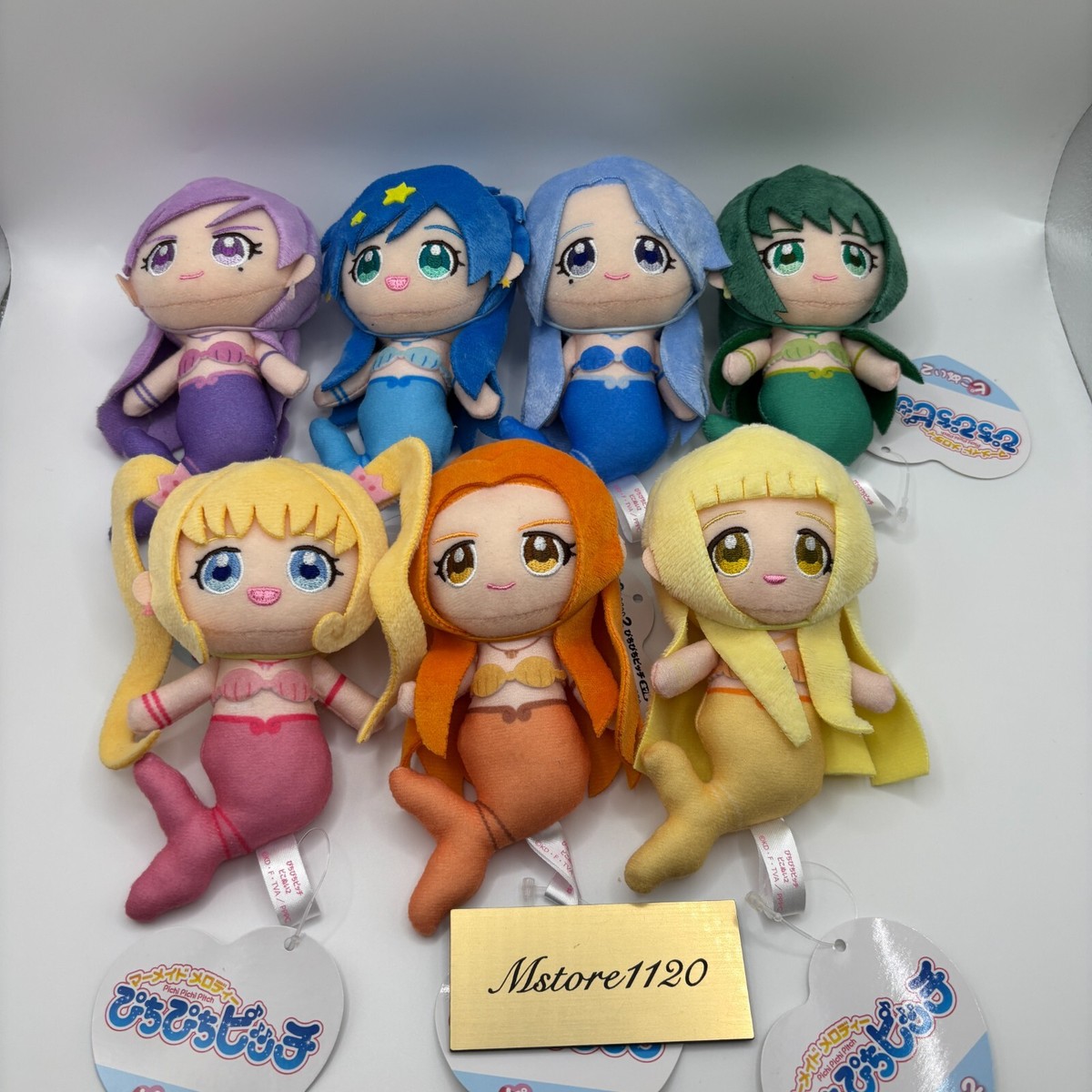 Mermaid Melody Mini Plush Set of 7 Pichi Pichi Pitch Pikonui Mini