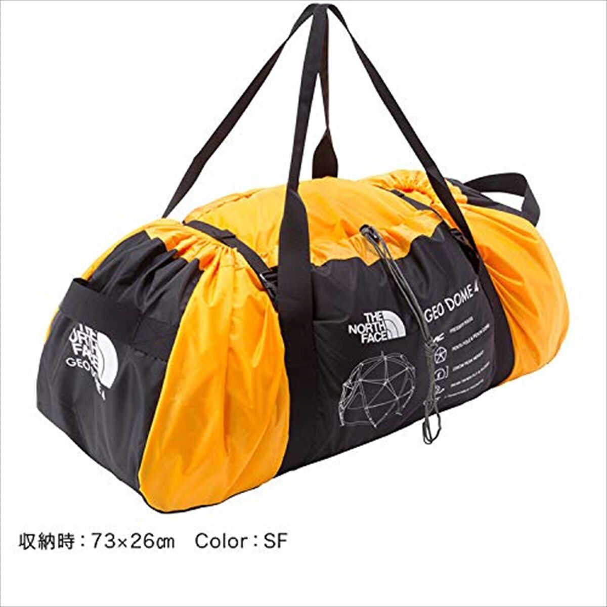 THE NORTH FACE Geodome 4 Tent with Footprint NV21800 Saffron THE NORTH FACE Geodome 4 Tent with Footprint NV21800 Saffron