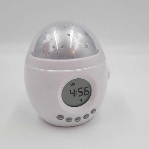 Galaxy Clock Star Projector Night Light Digital Alarm Clock Wave Nature Sounds - Picture 8 of 15