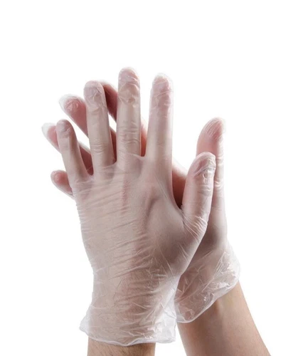 Clear Vinyl Disposable Gloves Powder Free Latex Free Food Grade Cleaning 200