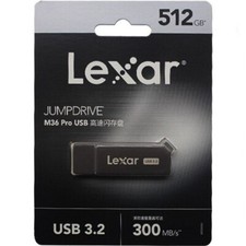 LEXAR 512GB JumpDrive M36 Pro USB 3.2 Flash Drive Up to 300MBs LJDM36P512G-BNQNC