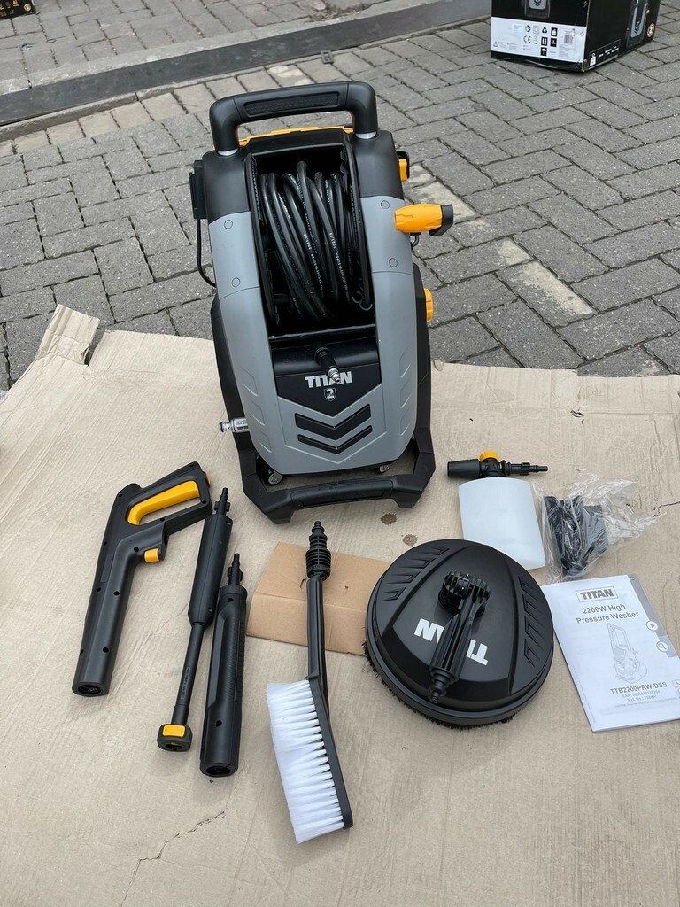 TITAN TTB2200PRWDSS 150BAR ELECTRIC HIGH PRESSURE WASHER 2.2KW 230V eBay