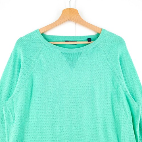 GANT Green Crew Neck Cotton Cashmere Blend Sweater Jumper Size L - 第 1/9 張圖片