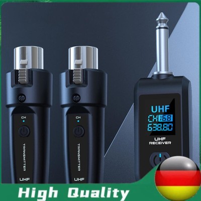 XLR Transmitter and Receiver Microphone Wireless System for Dynamic Microphone