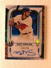 MATT VIERLING  /150 2022 TOPPS TRIBUTE - AUTO - BLUE PARALLEL 
