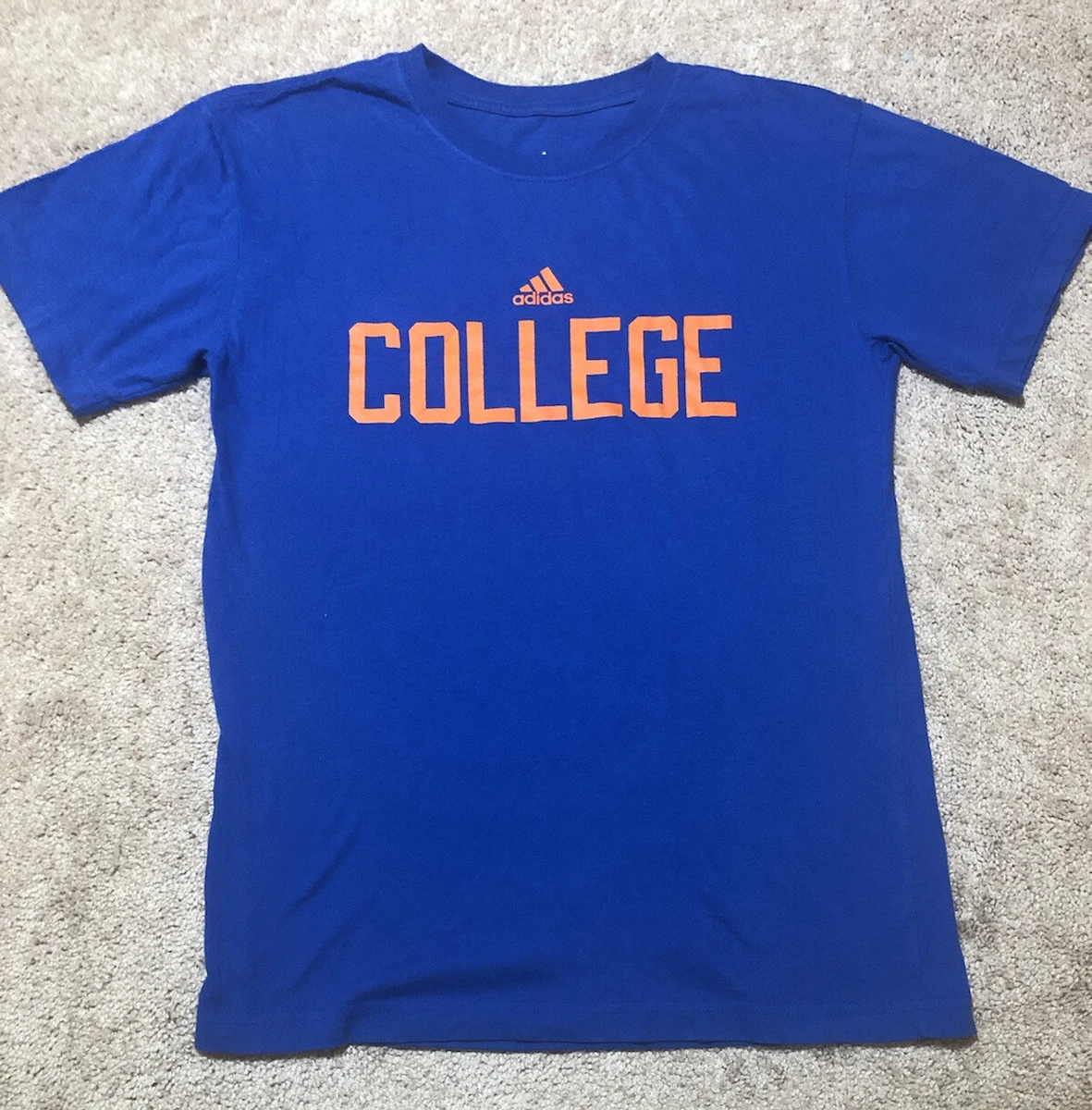 Adidas COLLEGE T shirt Men s Size S Short Sleeves