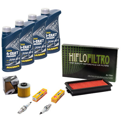 Öl 4L Set für Yamaha TRX 850 4UN 1996-1999 Wartung Luftfilter Ölfilter Zündkerze