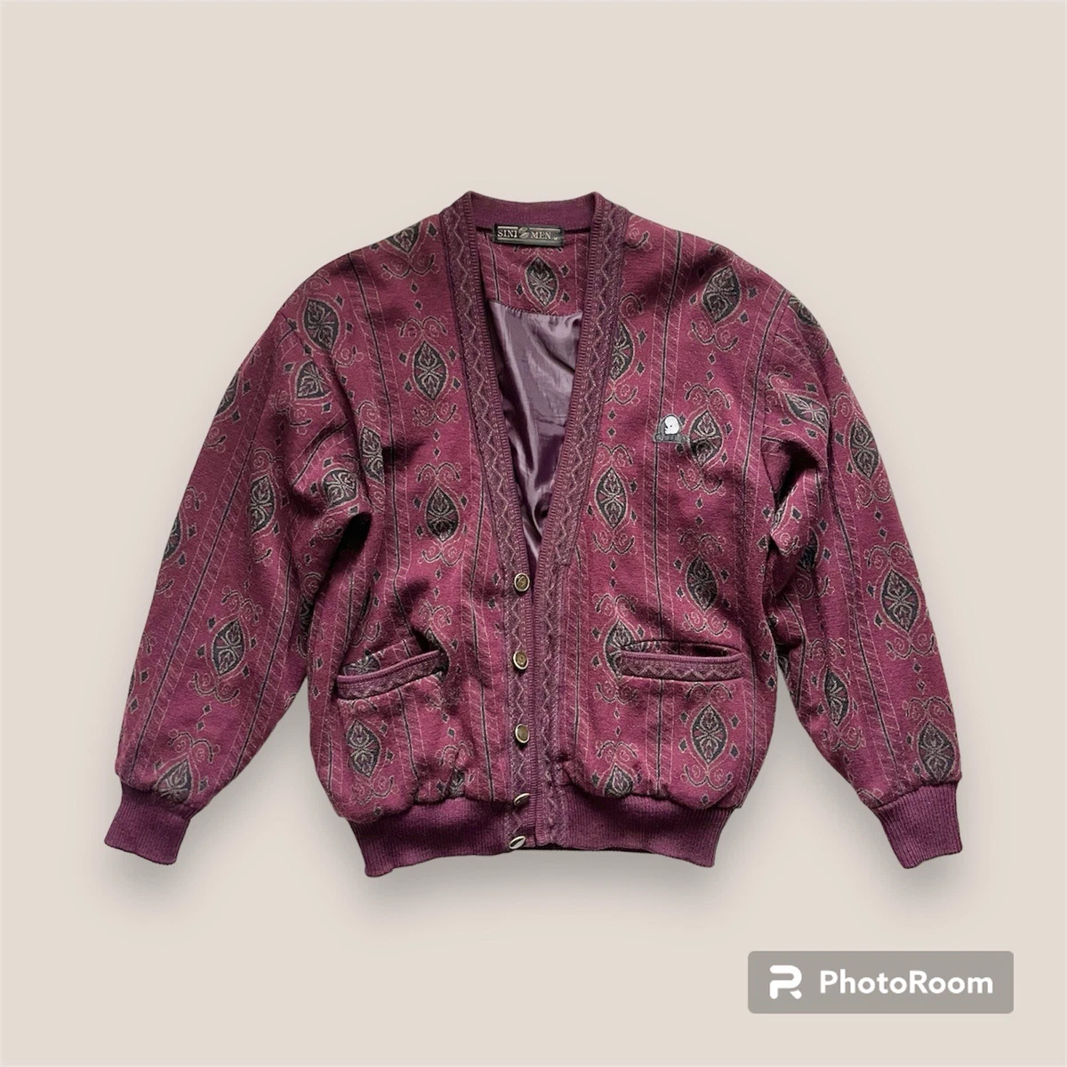 100% Wool Bomber/Harrington Vintage Outerwear Coats & Jackets for