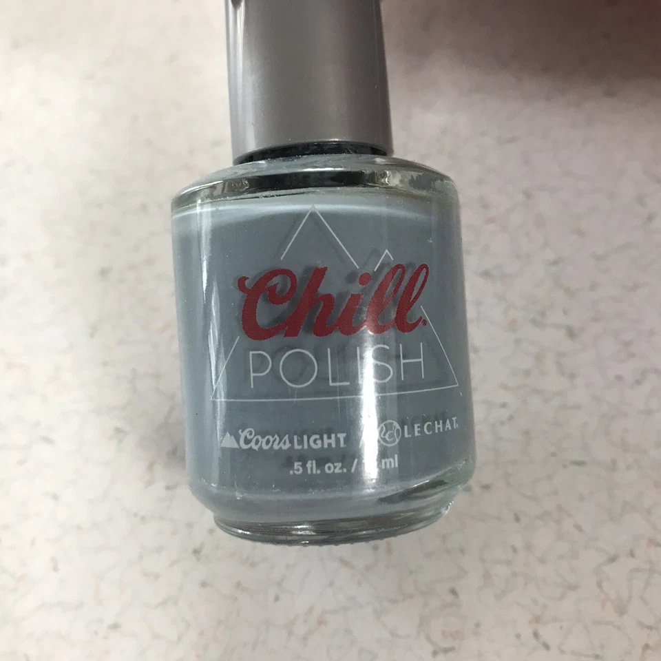LeChat x Coors Light Chill Nail Polish ~ Thermal Blue to Grey ~ 15mL/0.5oz ~ NEW - Image 2 of 4