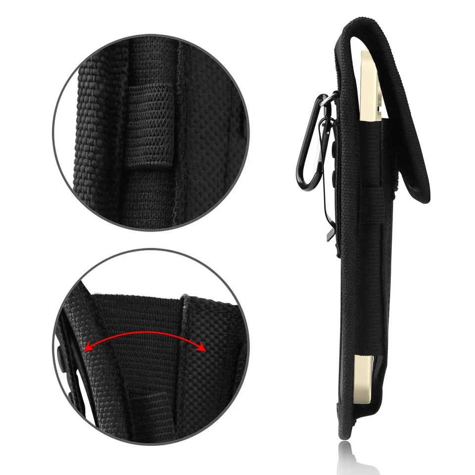 Universal Vertical Leather Belt Clip Pouch Case for Cell Phone - Fits Samsung - Image 4 of 4