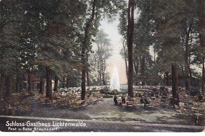 Postcard Lichtenwalde Castle Guest House Post Railway Braunsdorf Postcard Postcard