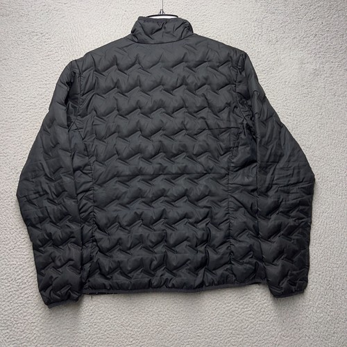 Columbia Jacket Mens 2XL Black Down Coat Full Zip Delta Ridge Lightweight FLAWS - Picture 9 of 12