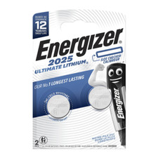 Lot de 2 Pile bouton CR2025, Lithium 3v - Energizer