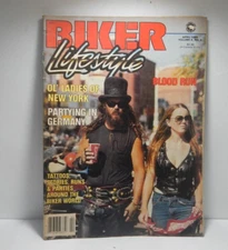 Vintage  Biker Lifestyle Magazine Apr 84  Blood Run  Cover Motorcycle