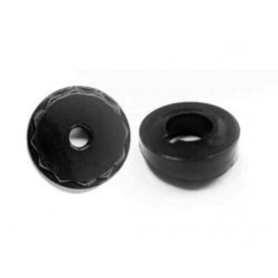 81-88 Monte Carlo BLACK Manual Antenna Bezel and BLACK 12 Point Nut Combo