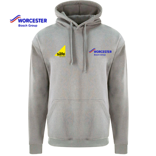 Cassaforte a gas Worcester Bosch felpa con cappuccio idraulica caldaia installatore usura da lavoro, ricamata - Foto 12 di 12