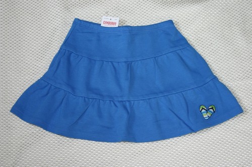 Gymboree POOL PARTY Skirt Skort Tiered Knit Aqua Blue or Dk Blue NWT 3 4 5 - Picture 4 of 4