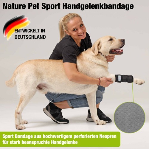 Hunde Sport Vorderlauf Bandage / Stützbandage für Hunde Sport von Nature Pet - Bild 4 von 9