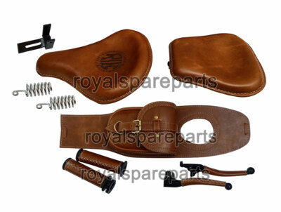 Fit Für Royal Enfield Klassisch 350 500 Vorne & Hinten Sitz Mit Gurt ,Grip,Hebel