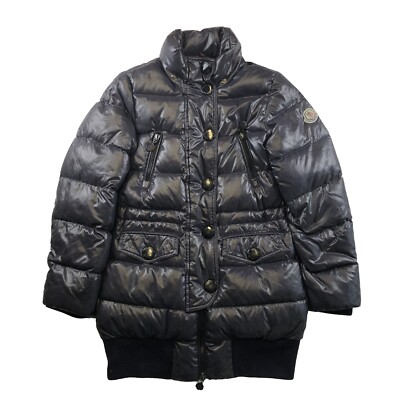 Moncler schwarze Daunenjacke 10 Jahre Mädchen 140 cm Puffer Daunen gesteppt