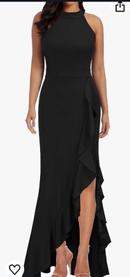Woosea Black High Neck XL Formal Party Dress Maxi Bodycon Sleeveless Mermaid | eBay Woosea Black High Neck XL Formal Party Dress Maxi Bodycon Sleeveless Mermaid | eBay