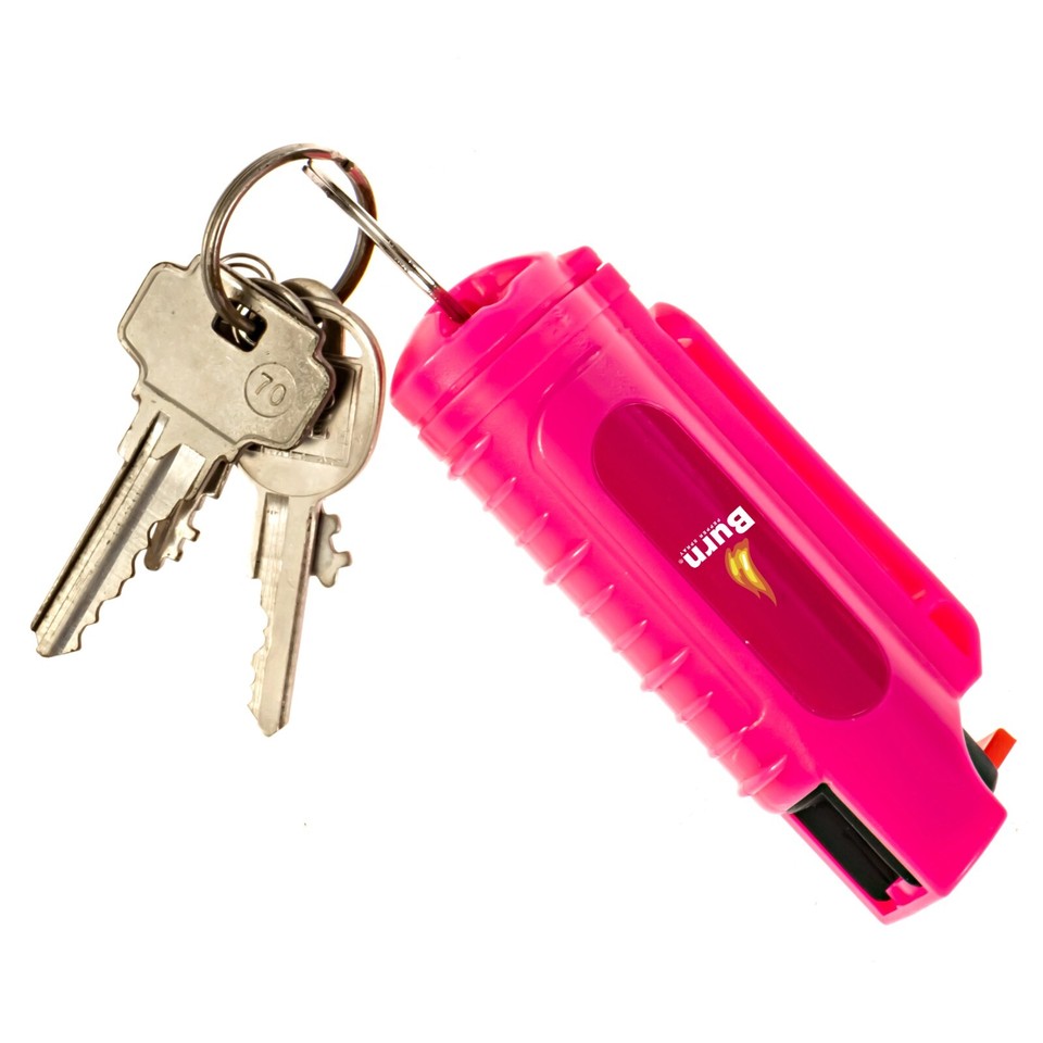 POLICE Stun Gun Burn Pepper Spray Combo for Women Self Defense 519 Pink