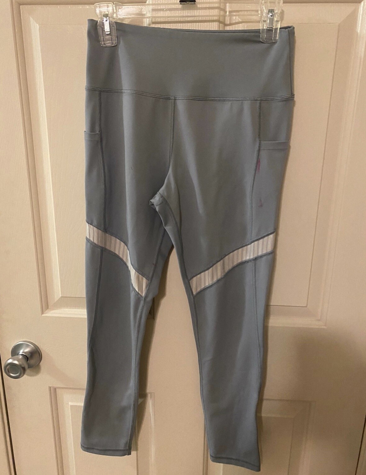 RAYPOSE Womens Capris Leggings Tummy Control High Waisted with Pockets