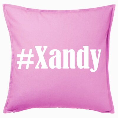 #Xandy Kissenbezug Pink Ich Liebe Xandy 159269