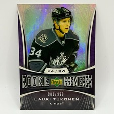 2007-08 Upper Deck Trilogy Lauri Tukonen RC #150 /999