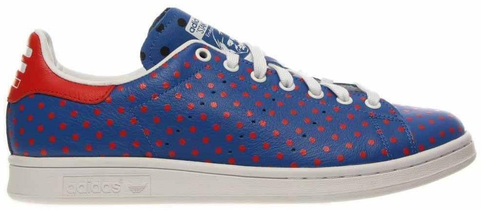 Adidas Stan Smith Shoes Mens Size 13 Blue Red Polka Dot Pharrell Williams B25400 Pharrell Williams x adidas Originals Stan Smith “Big Polka  main image 4