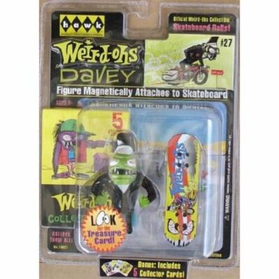 HAWK Retro Weird-Ohs Carded Figure With Skateboard + 5 Collector