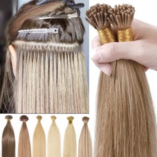 Micro Ring Stick I Tip Remy 100 Human Hair Extensions Thick Pre Bonded 300S 1g
