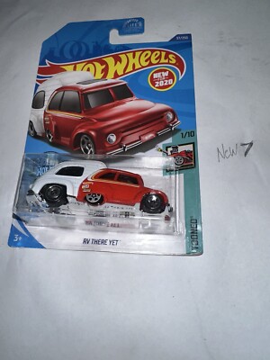 2020 Hot Wheels #37 Tooned 1/10 RV THERE YET Red/White Chrome AD-5 Spoke New Car