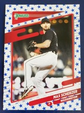 2021 Donruss Max Scherzer Washington Nationals Independence Day Variation #206