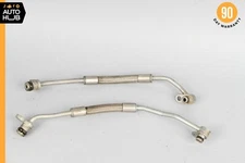 Mercedes W221 S550 Right & Left Engine Motor Charger Feed Oil Hose Line Pipe Set