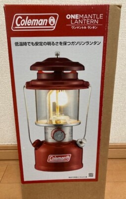 Coleman 2164001 Lantern, Gasoline Lantern, One Mantle Lantern (Red 
