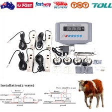 8T DIY Livestock Scale Kit Electronic Load Cells Weighing Sensor w/Indicator
