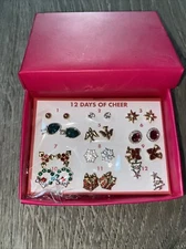 Avon 12 Days of Cheer Earring Gift Set New in Box