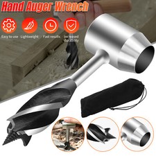 Manual Hand Auger Wrench Outdoor Survival Wood Drill Tool for Bushcraft Handyman