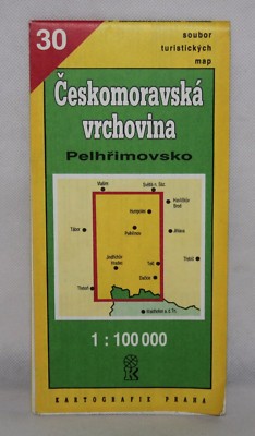 Czech Republic - Kartografie Praha 1:100,000 Map - Ceskomoravska Vrchovina- 1993
