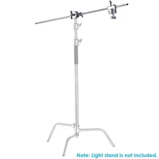 Neewer Extension Grip Arm Boom Arm with Grip Heads for Light Stand Silver
