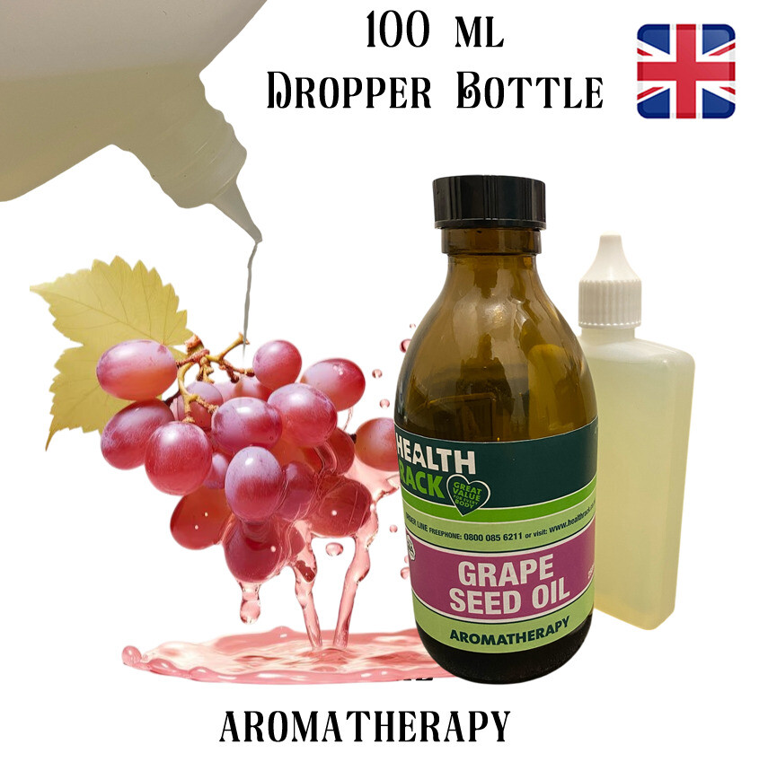100ml TRAUBENKERNÖL Bio natürlich kaltgepresst Haut Haare Gesicht Tropfflasche
