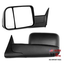 Towing Mirrors Fit 1998-2001 For Dodge For Ram 1500 2500 3500 Truck, Left and