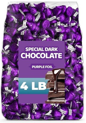 Hershey's Kisses Special Dark, Mildly Sweet Chocolate Bulk Candy (4 Pounds) Sale