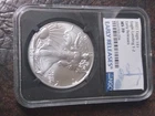 2021 MS70 Uncirculated American Silver Eagle 1 ounce U S mint type 2 Damaged  ho