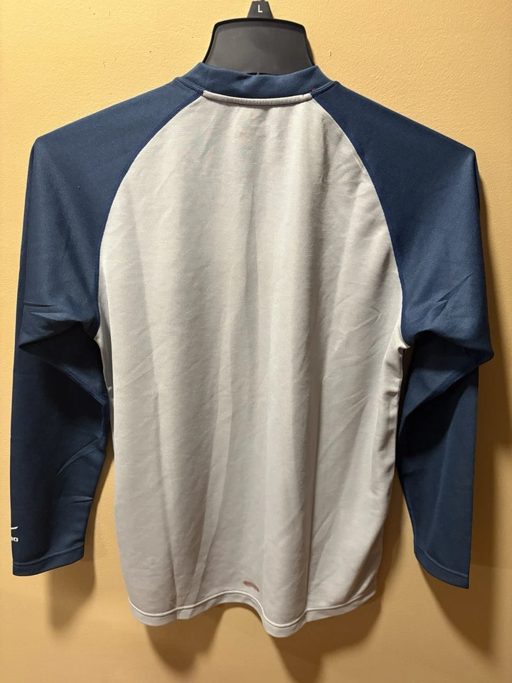 NUEVO CON ETIQUETAS Camisa Mizuno Performance Hombres S Azul Marino Respiración Termo Térmica Generación de Calor Foto 2 de 4