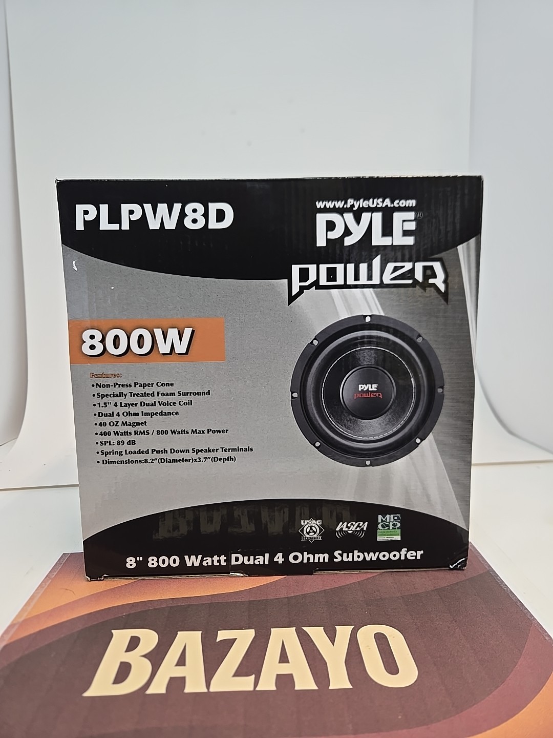 Pyle PLPW8D 8 inch 800W Car Subwoofer - Black